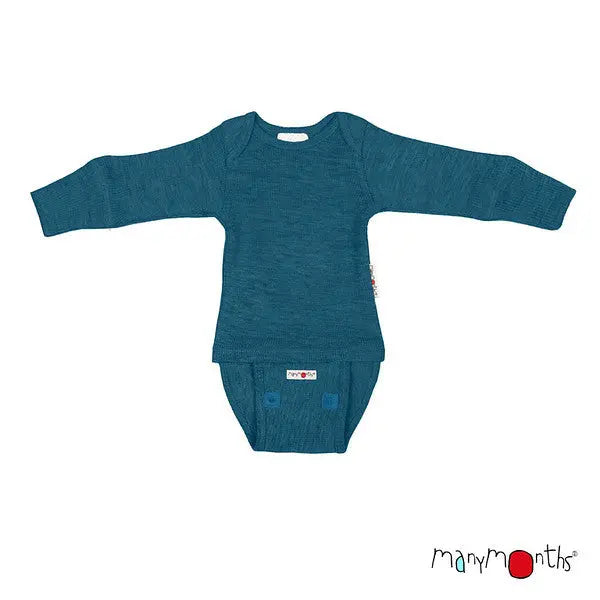 ManyMonths - Body/shirt évolutif 2 en 1 - pure laine mérinos ManyMonths