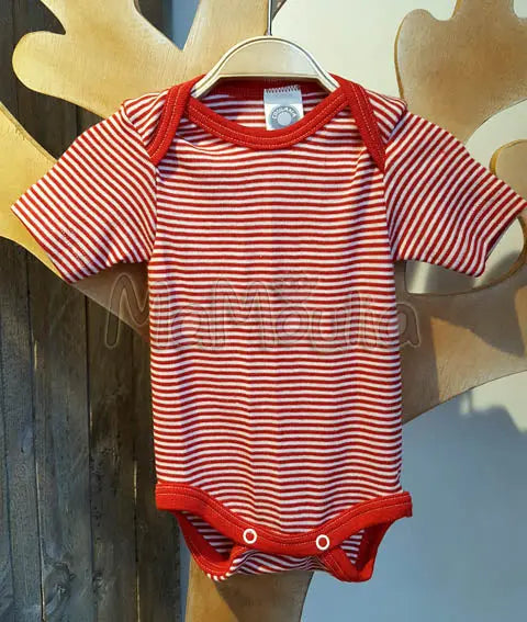 Cosilana - Body bébé manches courtes, laine-soie Cosilana