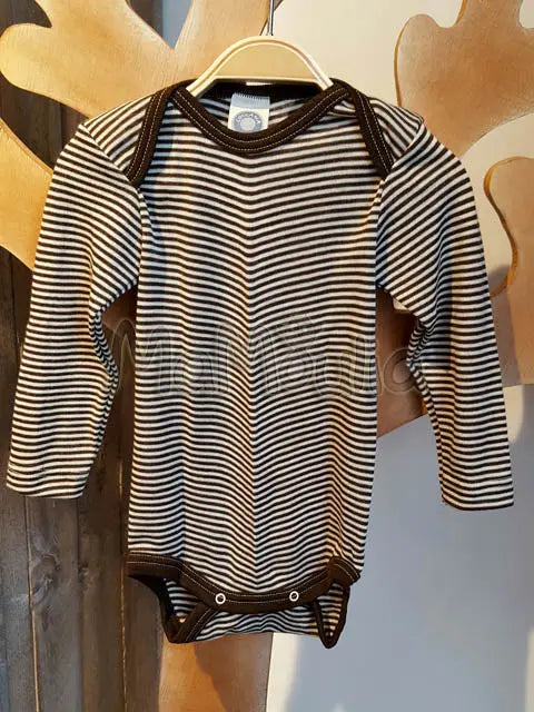 Cosilana - Body bébé manches longues, laine-soie Cosilana