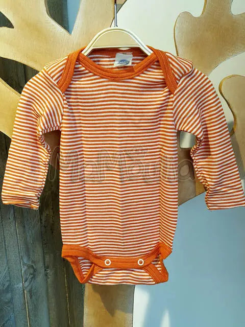 Cosilana - Body bébé manches longues, laine-soie Cosilana