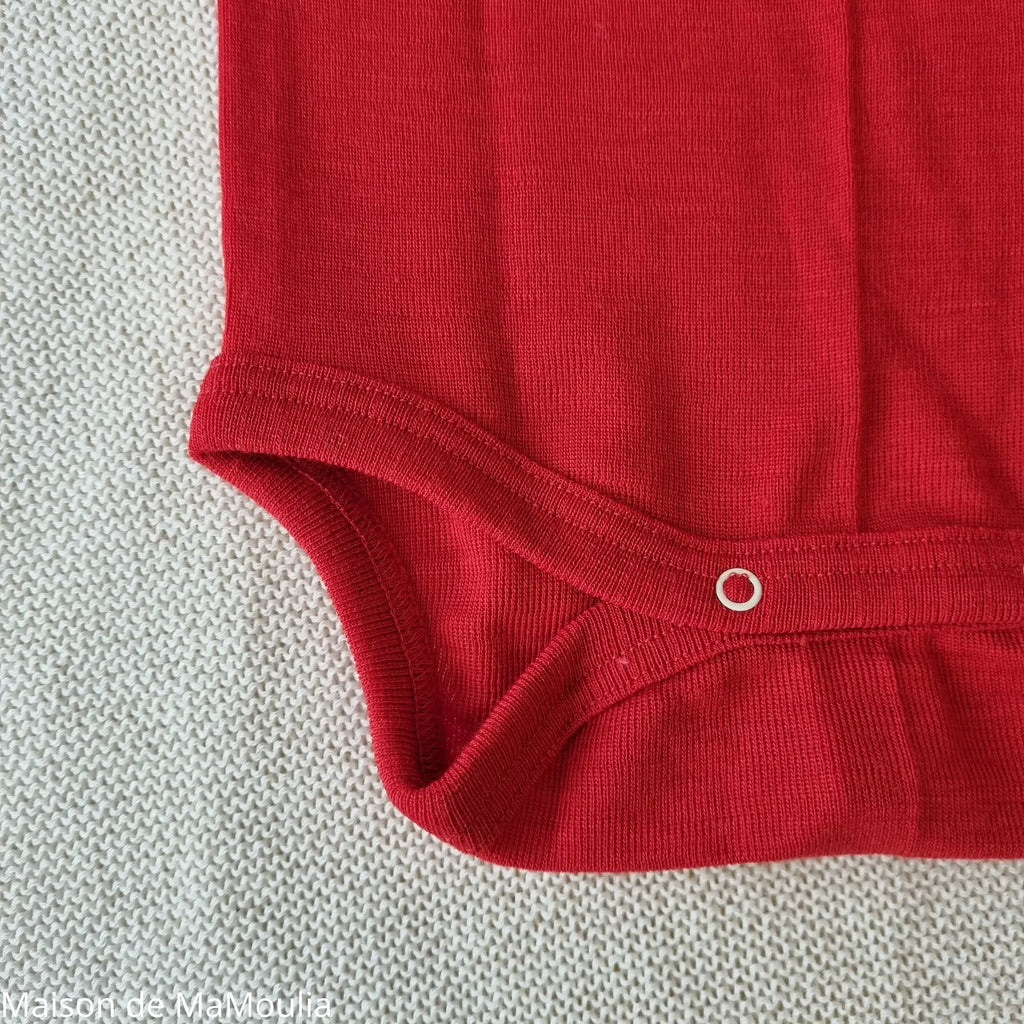 Cosilana - Body bébé manches longues, laine-soie Cosilana
