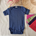 Cosilana - Body bébé manches courtes, laine-soie Cosilana