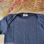 Cosilana - Body bébé manches courtes, laine-soie Cosilana