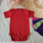 Cosilana - Body bébé manches courtes, laine-soie Cosilana