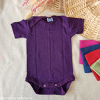 Cosilana - Body bébé manches courtes, laine-soie Cosilana