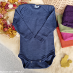 Cosilana - Body bébé manches longues, laine-soie