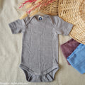 Cosilana - Body bébé manches courtes, laine-soie-coton Cosilana