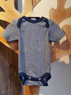 Cosilana - Body bébé manches courtes, laine-soie Cosilana