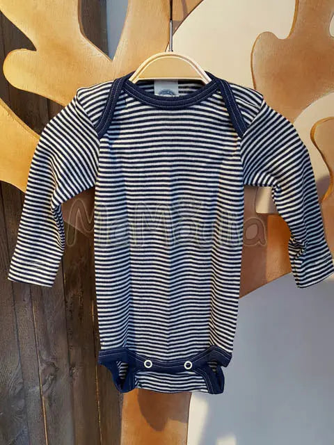 Cosilana - Body bébé manches longues, laine-soie Cosilana