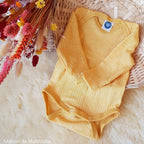 Cosilana - Body bébé manches longues, laine-soie-coton Cosilana