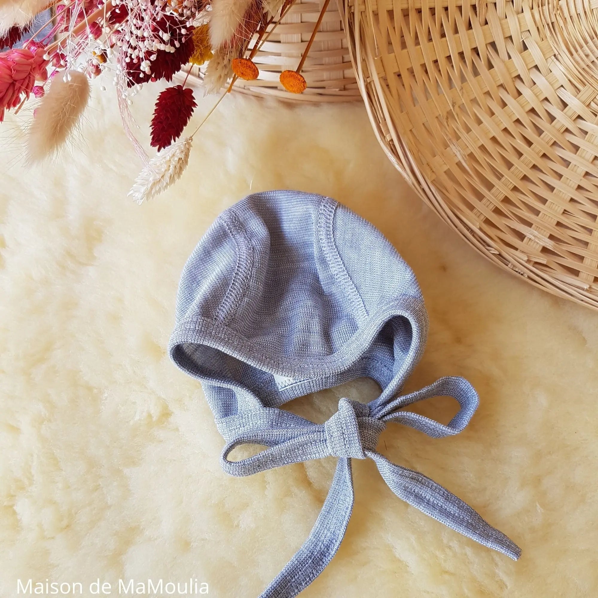 Cosilana - Bonnet bébé, laine-soie Cosilana