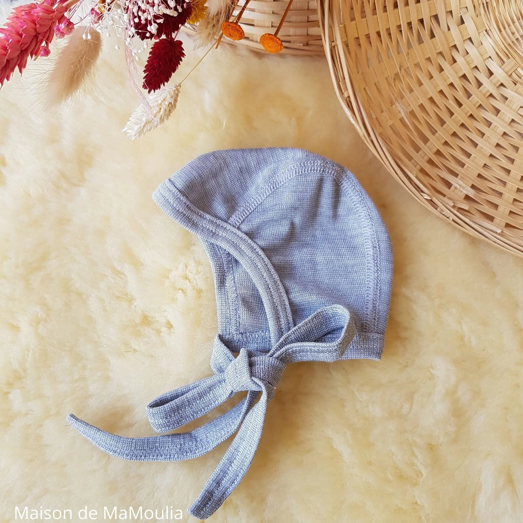 Cosilana - Bonnet bébé, laine-soie Cosilana