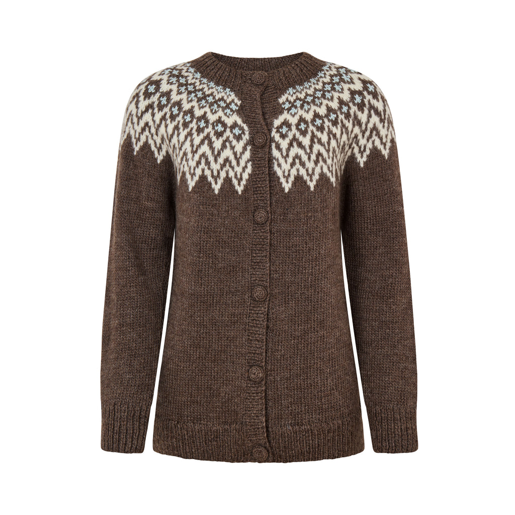 Fuza Wool - Cardigan Che Che laine mérinos, tricoté main