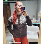 Fuza Wool - Cardigan Che Che laine mérinos, tricoté main Fuza Wool