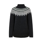 Fuza Wool - Pull Che Che col roulé laine mérinos, tricoté main