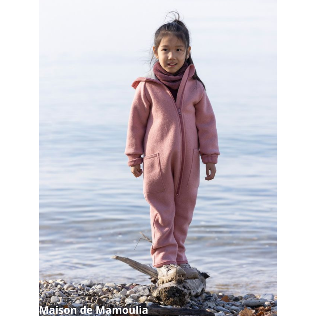 Disana - Combinaison bébé enfant, laine bouillie avec Zip