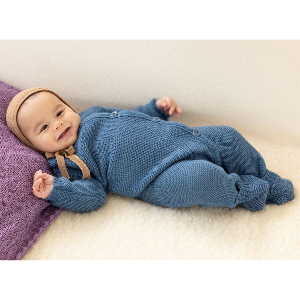 Disana - Combinaison bébé laine mérinos tricotée