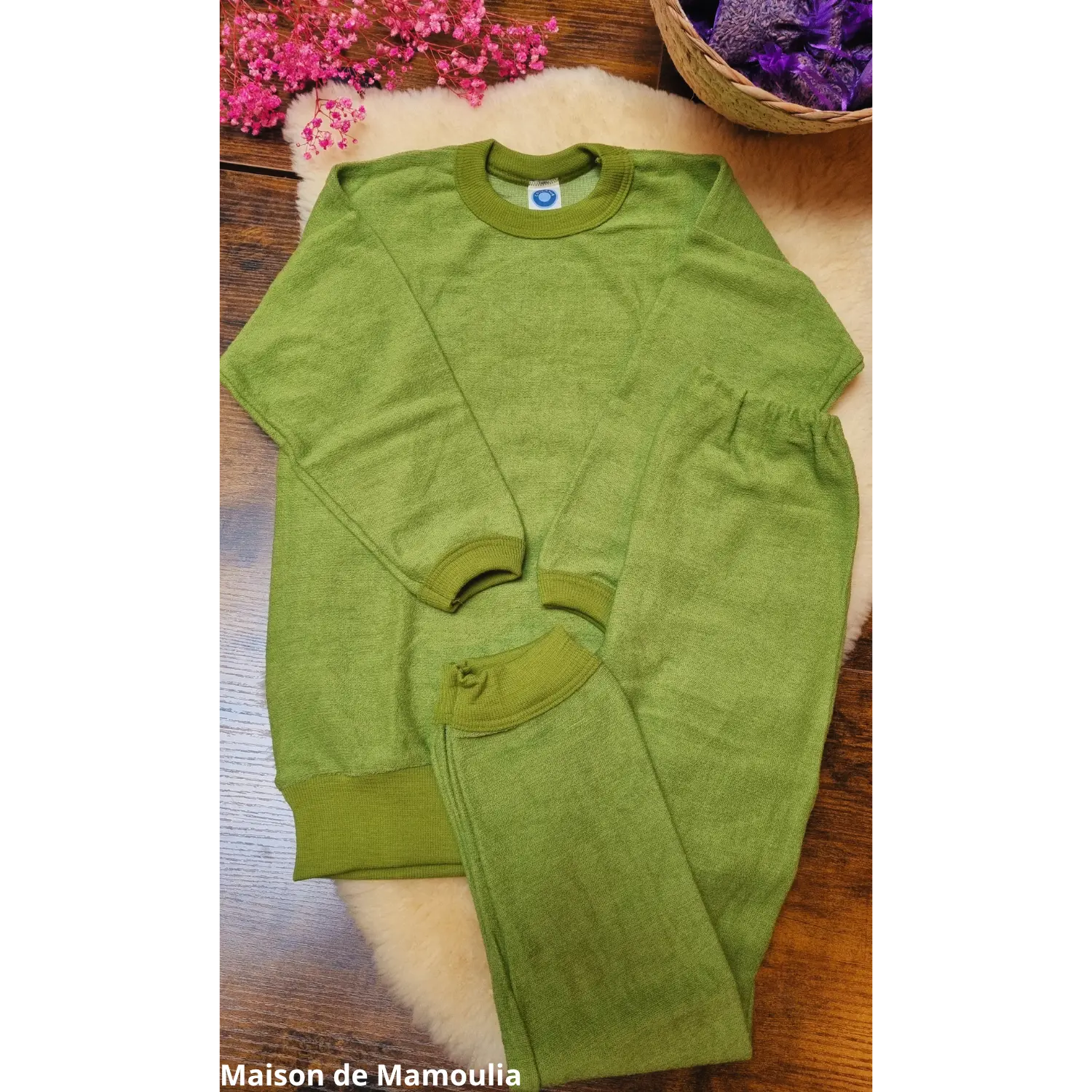 Cosilana - Pyjama enfant 2 pièces, laine éponge Cosilana