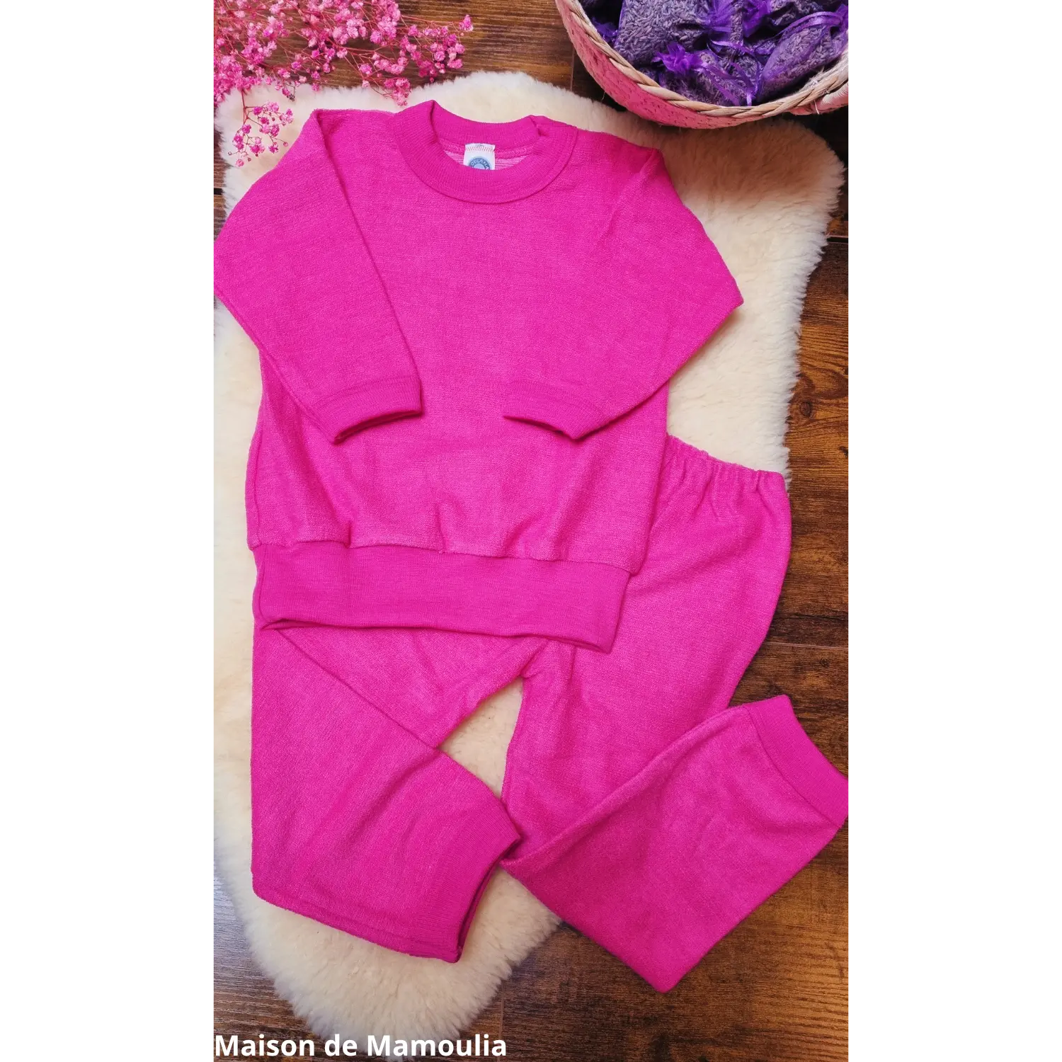 Cosilana - Pyjama enfant 2 pièces, laine éponge Cosilana