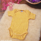 Cosilana - Body bébé manches courtes, laine-soie-coton Cosilana