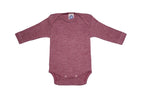 Cosilana - Body bébé manches longues, laine-soie-coton Cosilana