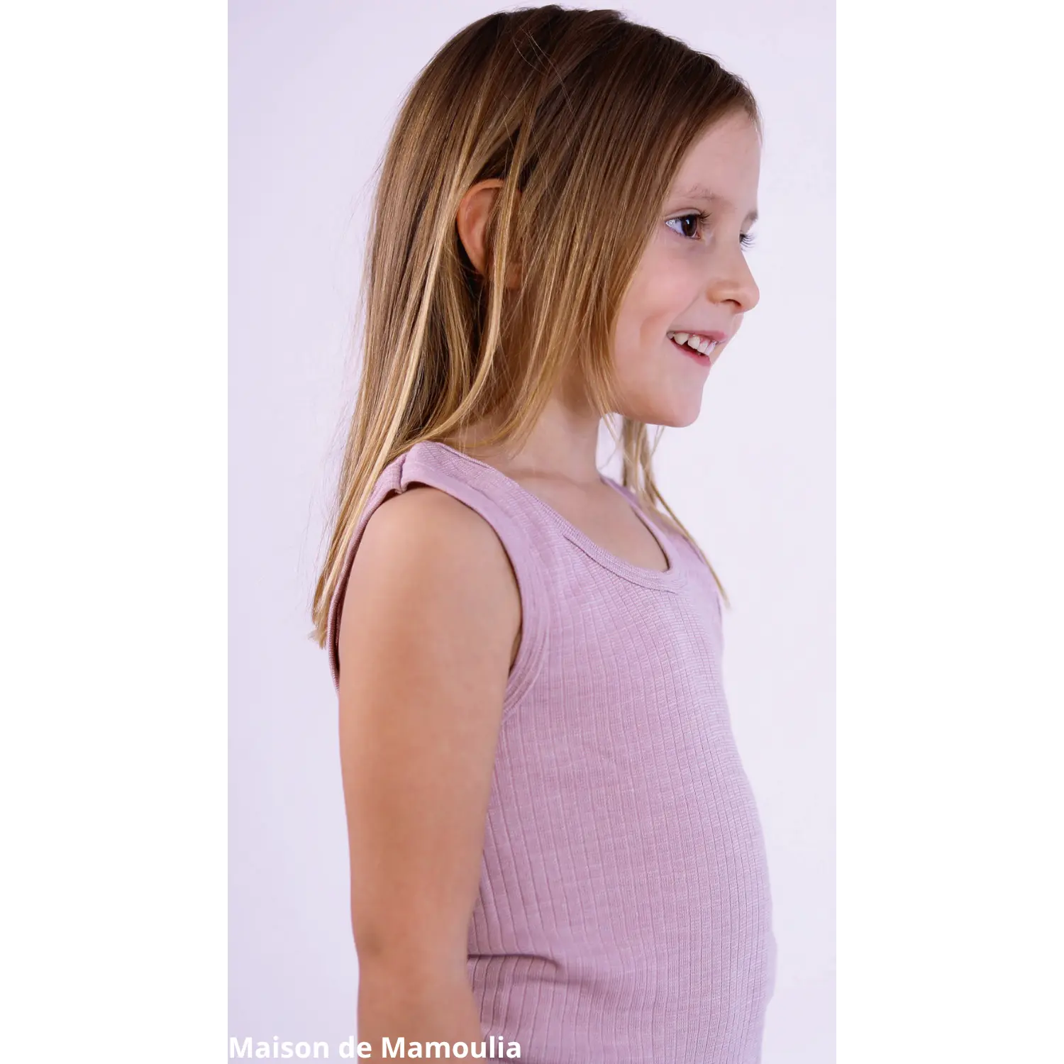 Cosilana - Débardeur enfant, laine-soie-coton Cosilana