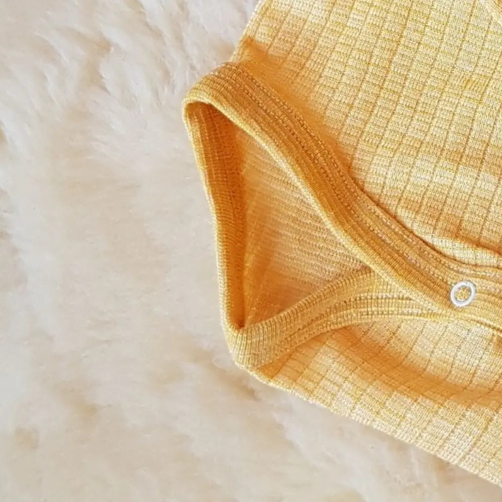 Cosilana - Body bébé manches courtes, laine-soie-coton Cosilana