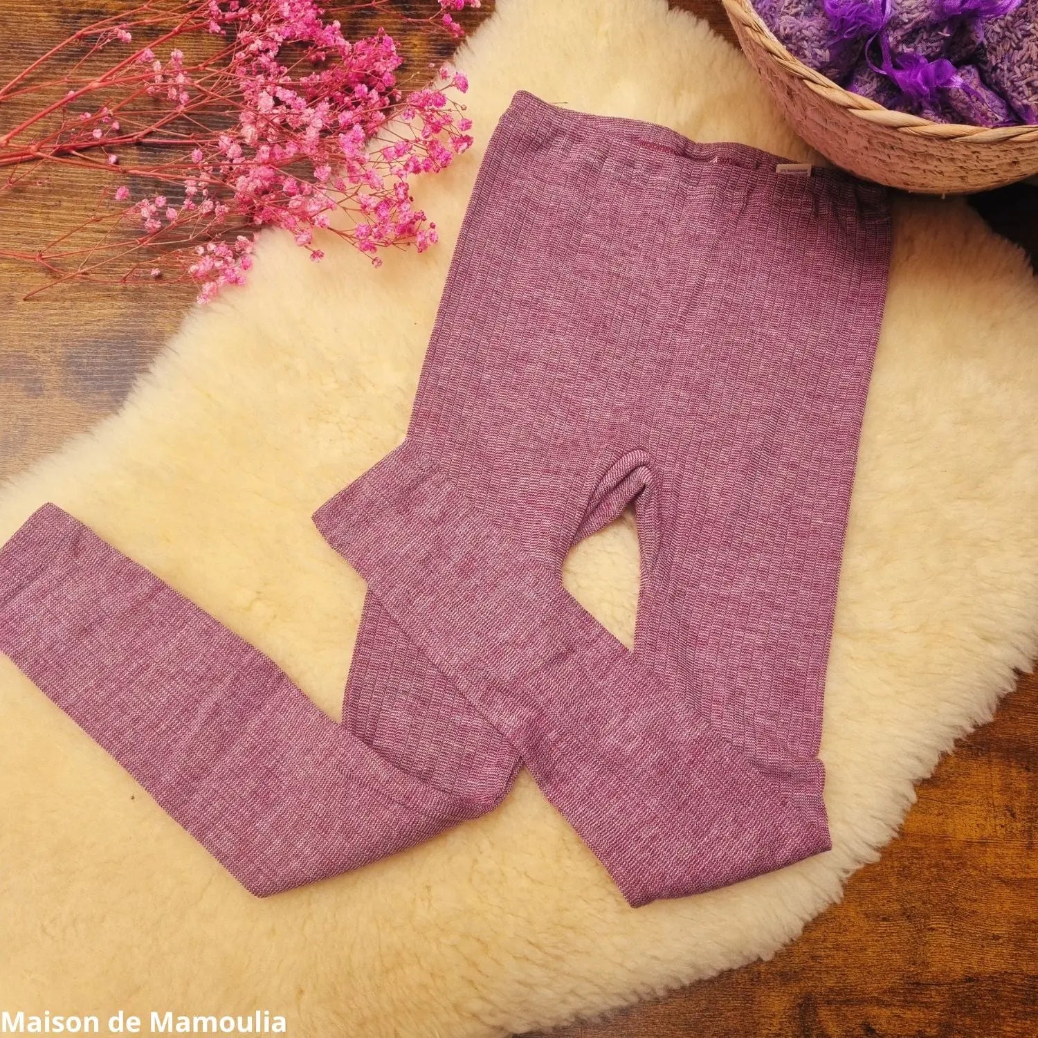 Cosilana - Legging enfant, laine-soie-coton Cosilana
