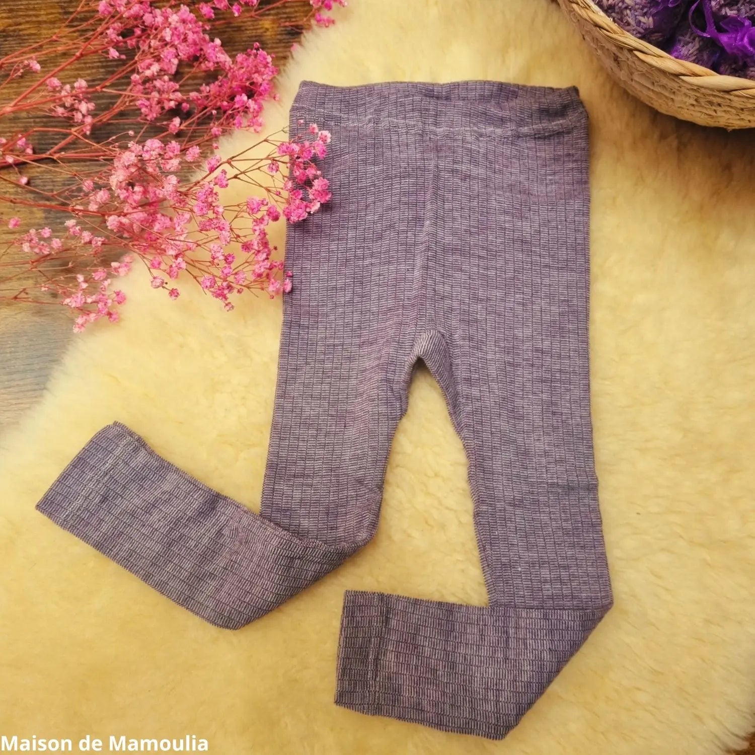 Cosilana - Legging enfant, laine-soie-coton Cosilana