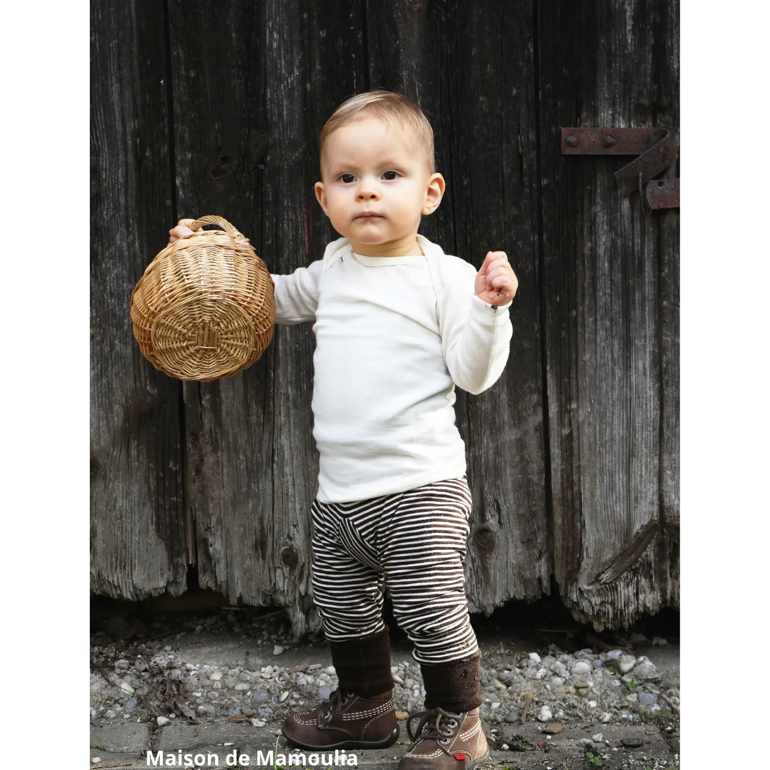 Cosilana - Pantalon bébé, laine-soie Cosilana