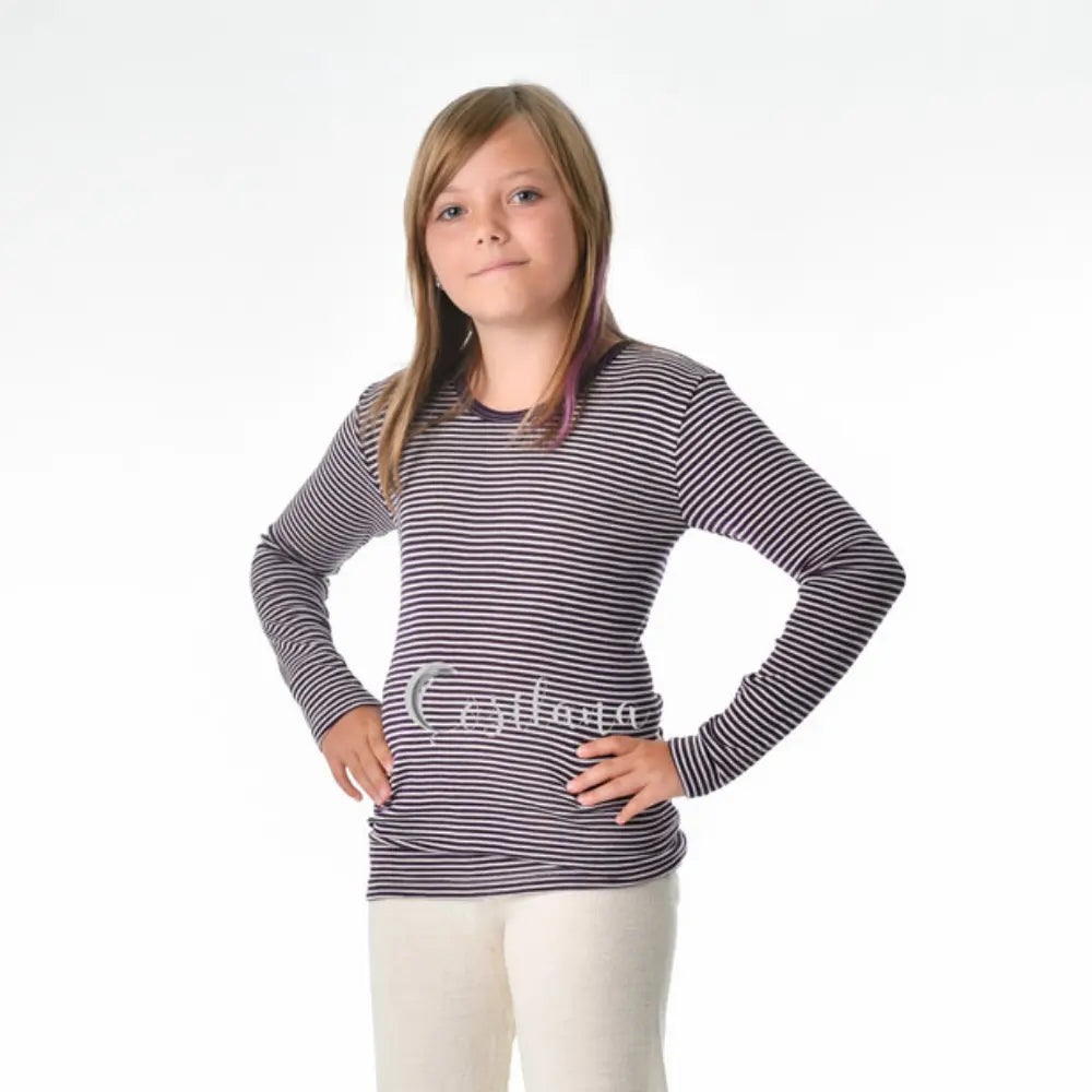 Cosilana - T-shirt enfant manches longues, laine-soie Cosilana