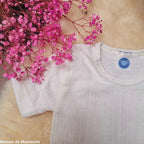 Cosilana - T-shirt manches courtes enfant, laine-soie-coton Cosilana