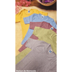 Cosilana - T-shirt manches courtes enfant, laine-soie-coton Cosilana