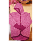 Cosilana - Veste à capuche enfant, laine polaire (laine & coton bio) Cosilana