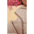 Cosilana - Veste à capuche enfant, laine polaire (laine & coton bio) Cosilana