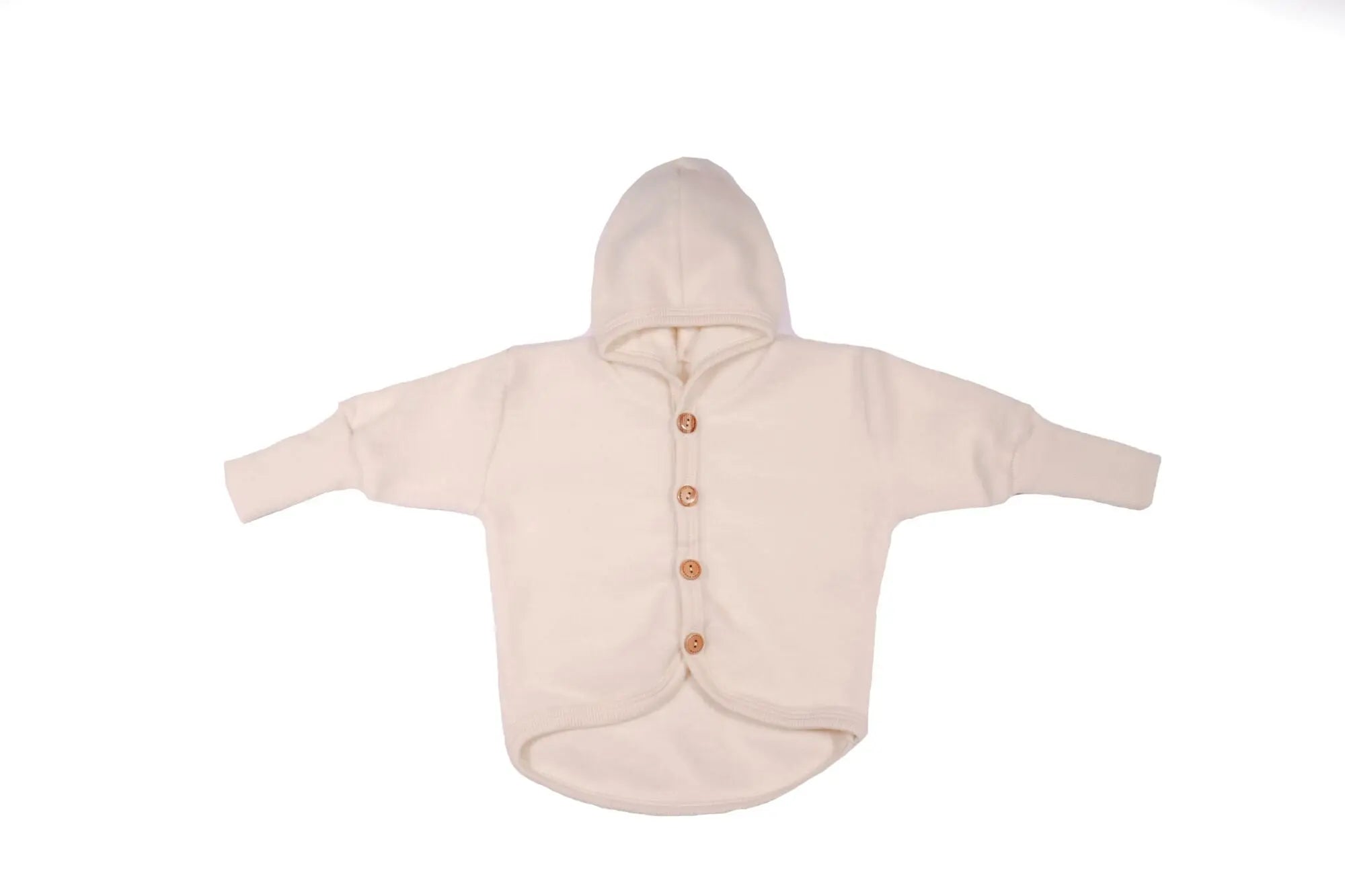 Cosilana - Veste à capuche enfant, laine polaire (laine & coton bio) Cosilana