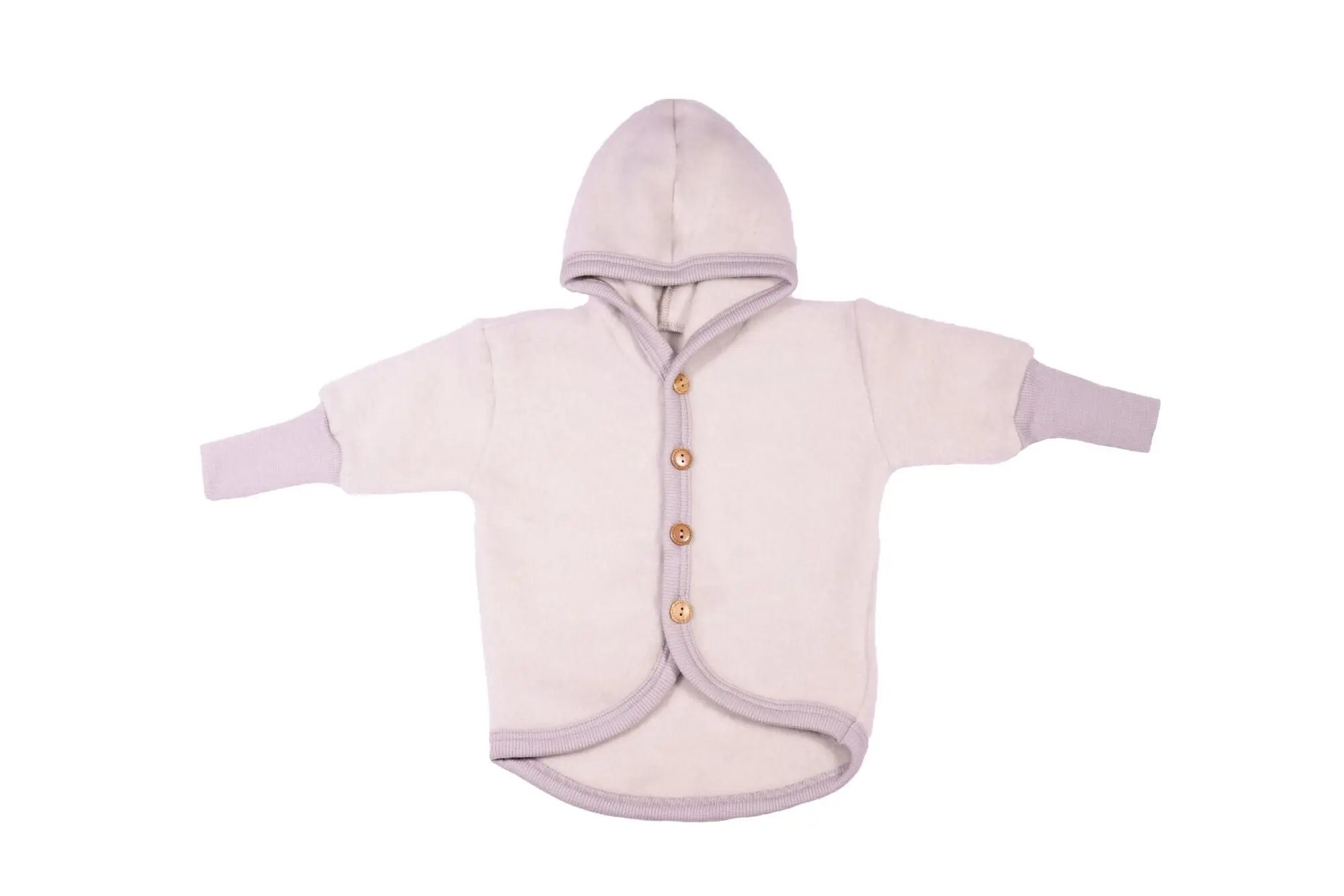 Cosilana - Veste à capuche enfant, laine polaire (laine & coton bio) Cosilana