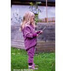 Cosilana - Veste à capuche enfant, laine polaire (laine & coton bio) Cosilana