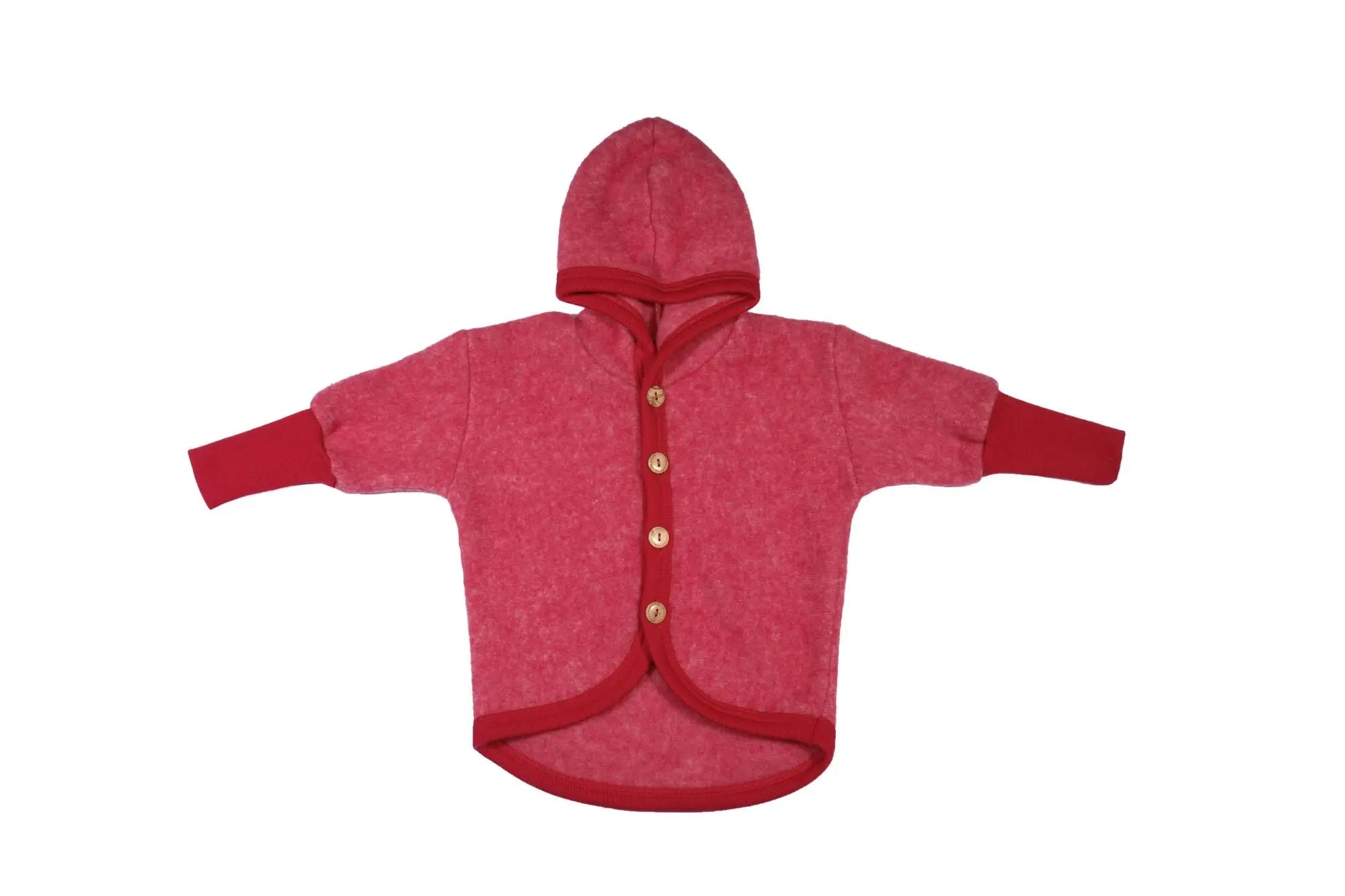 Cosilana - Veste à capuche enfant, laine polaire (laine & coton bio) Cosilana