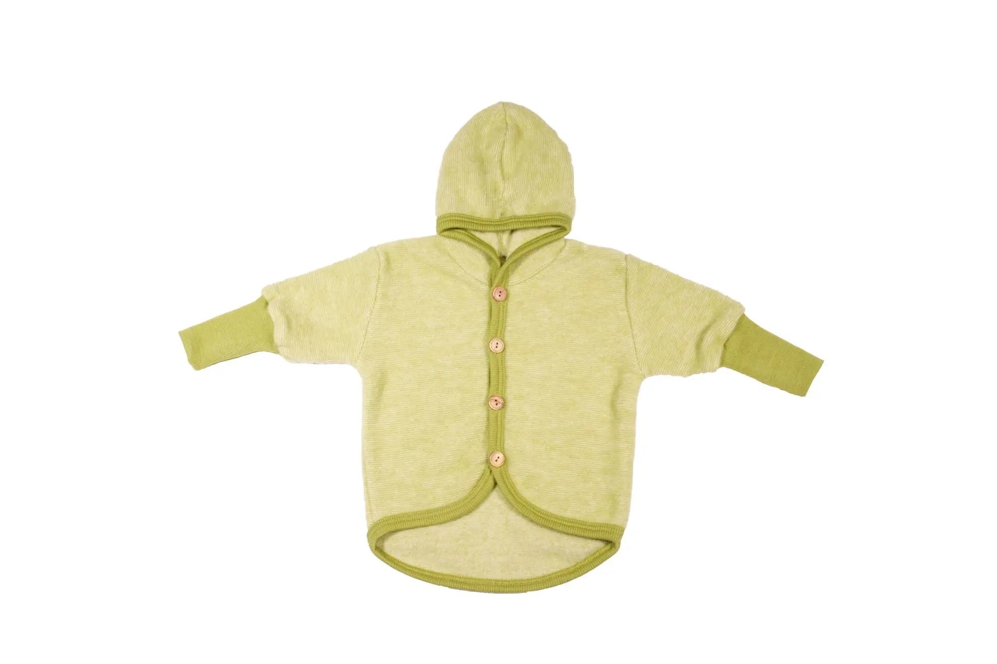Cosilana - Veste à capuche enfant, laine polaire (laine & coton bio) Cosilana