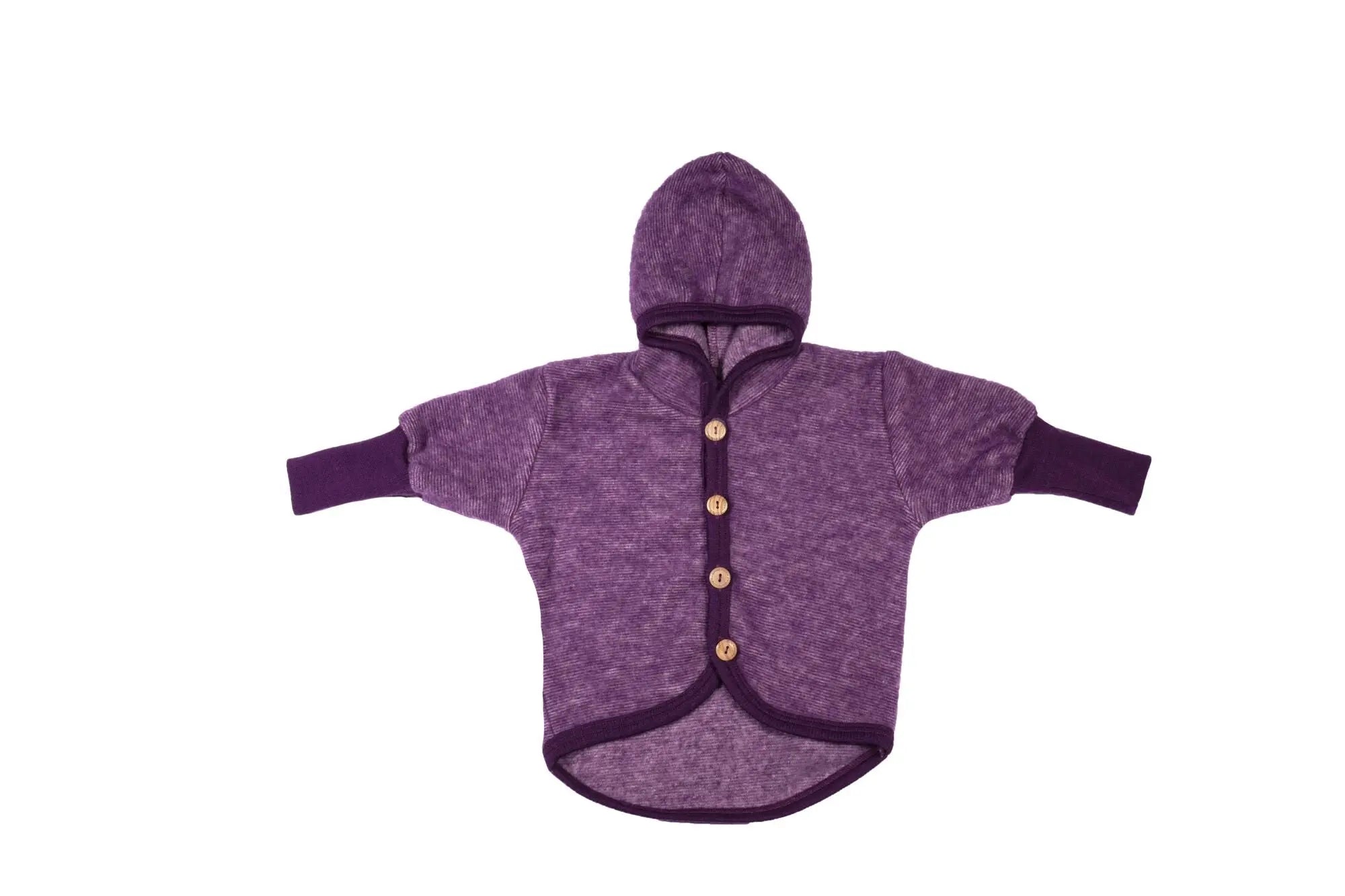 Cosilana - Veste à capuche enfant, laine polaire (laine & coton bio) Cosilana