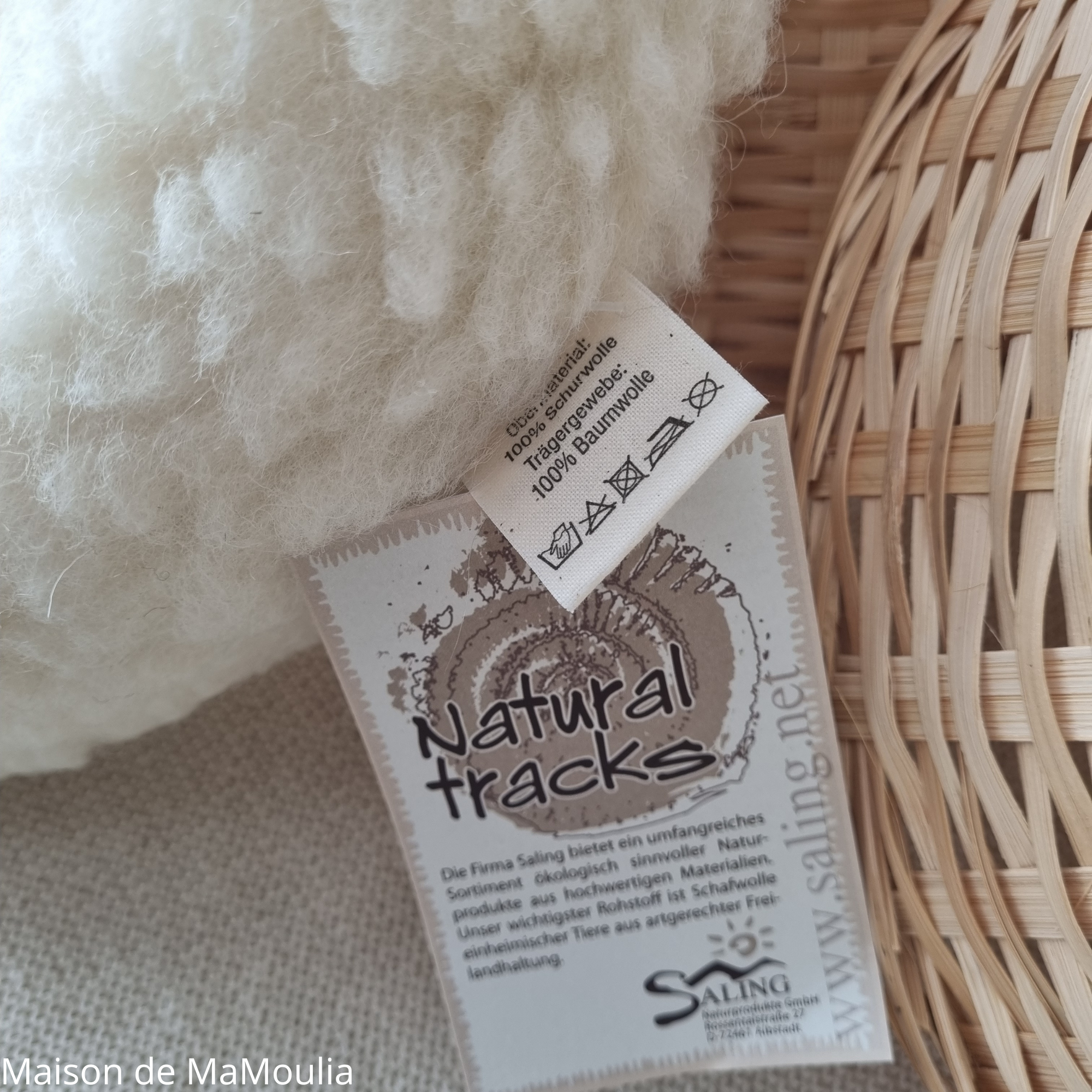 Saling - Coussin de voyage, pure laine