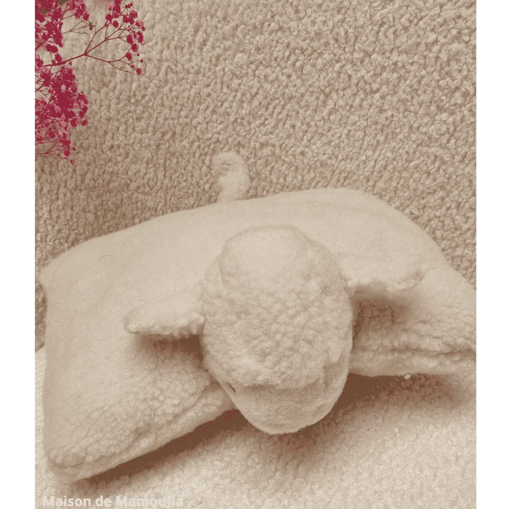 Mouton Coussin pure laine 30x40 cm - Maison de Mamoulia