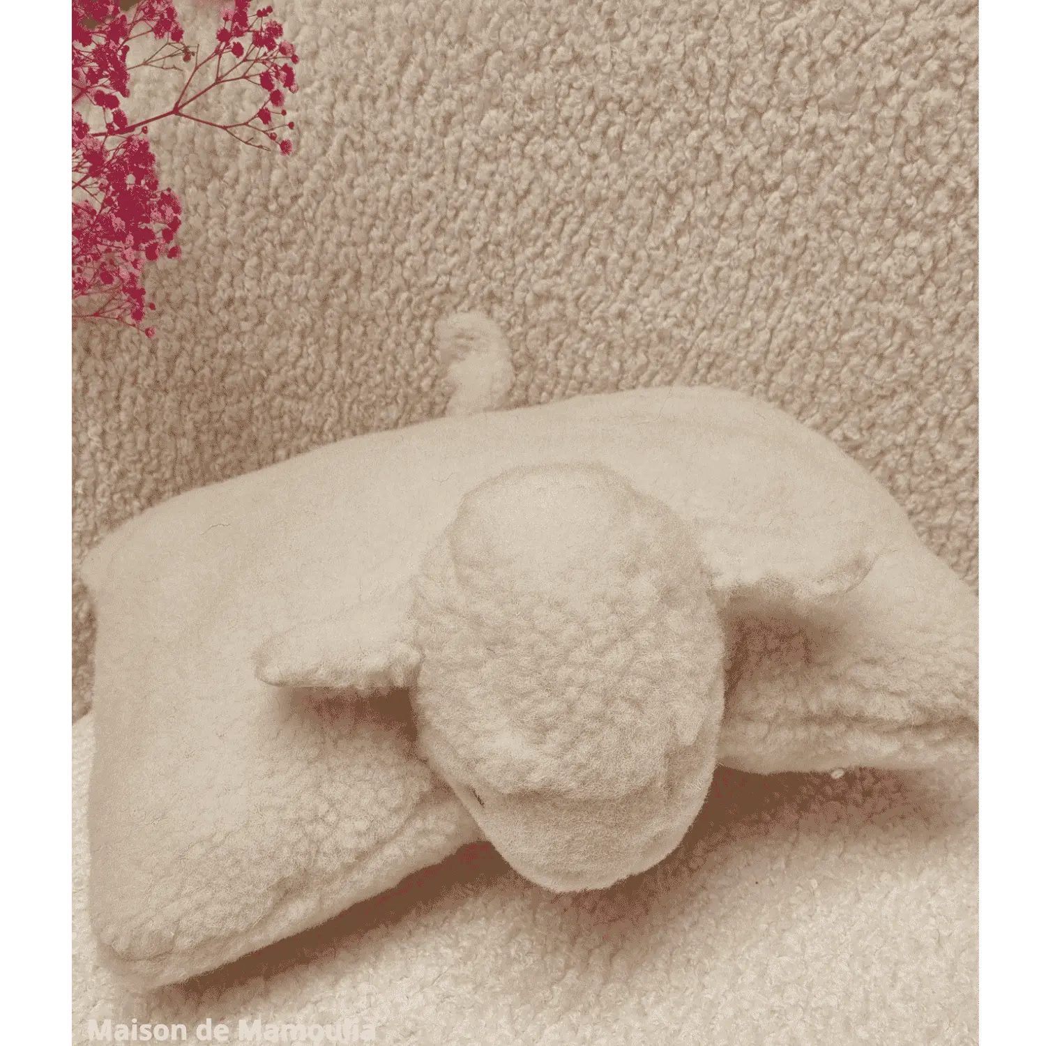 Mouton Coussin pure laine 30x40 cm - Maison de Mamoulia