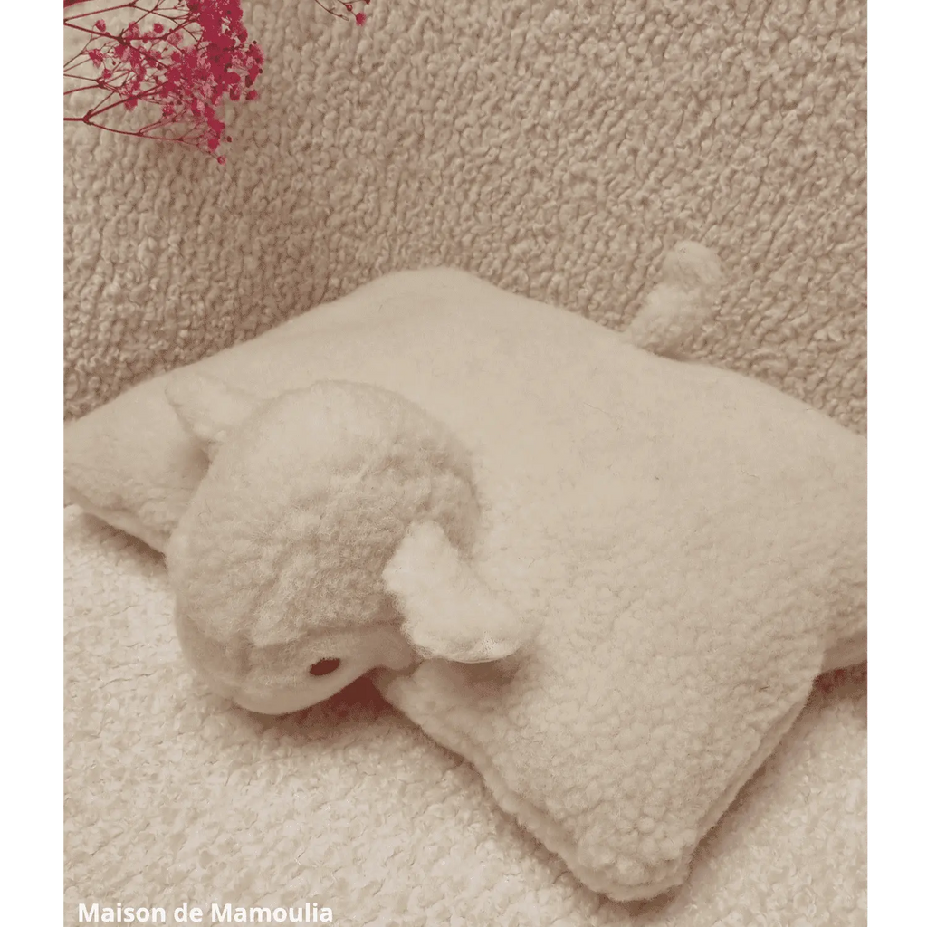 Mouton Coussin pure laine 30x40 cm - Maison de Mamoulia