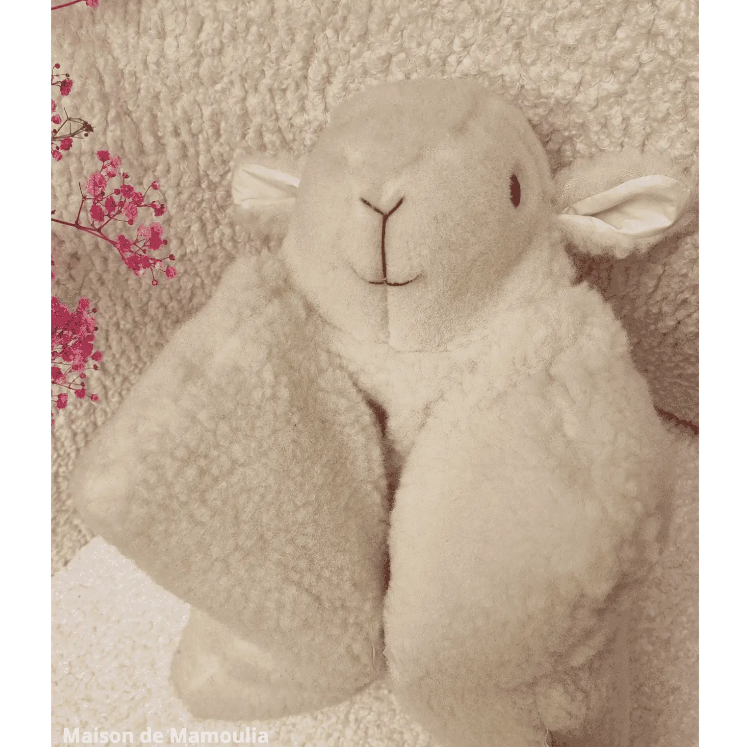 Mouton Coussin pure laine 30x40 cm - Maison de Mamoulia