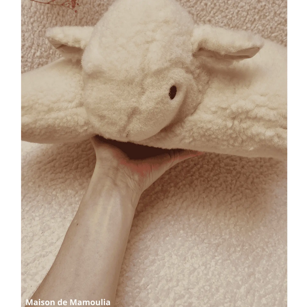 Mouton Coussin pure laine 30x40 cm - Maison de Mamoulia