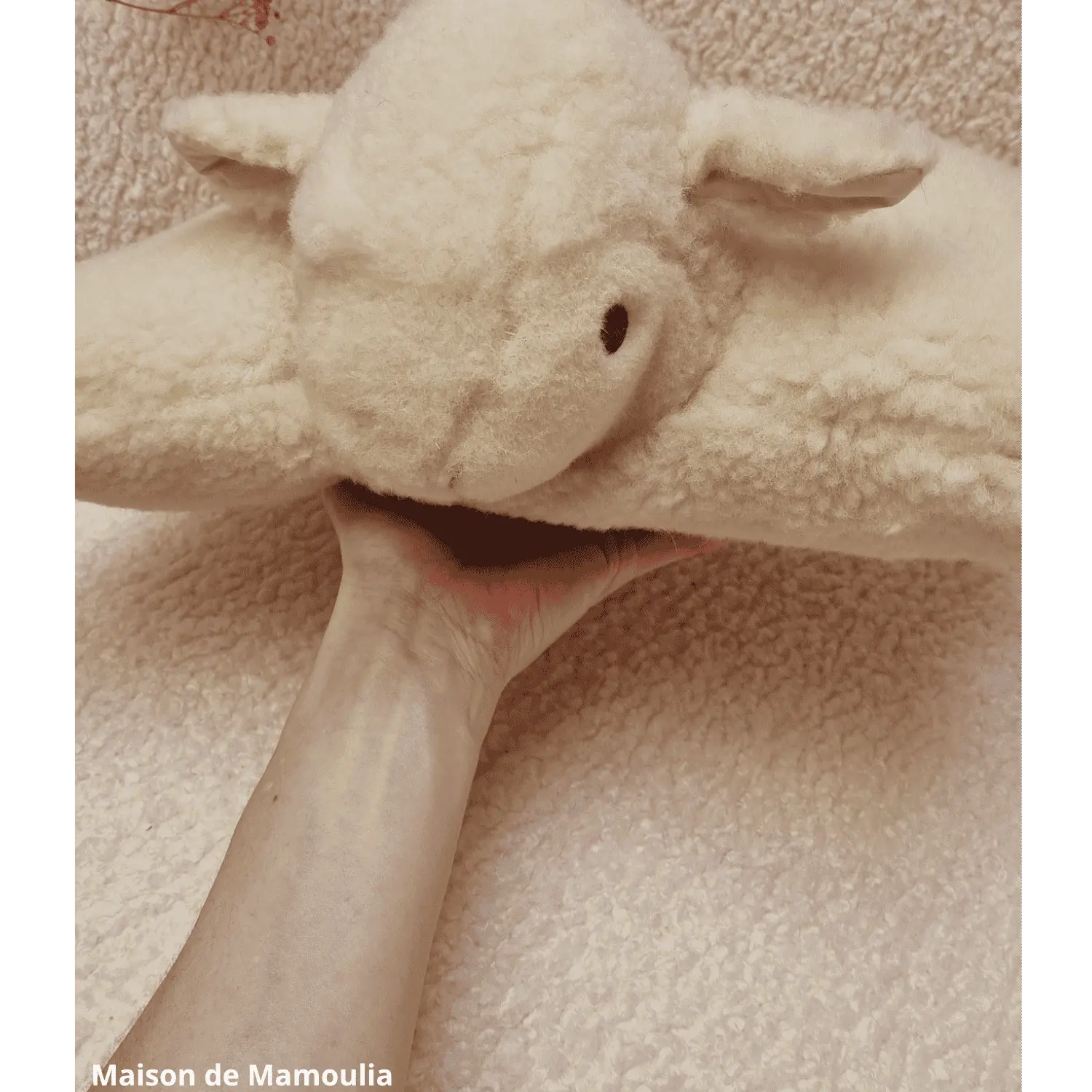 Mouton Coussin pure laine 30x40 cm - Maison de Mamoulia