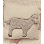 Coussin avec mouton - pure laine 40x40 cm - Maison de Mamoulia