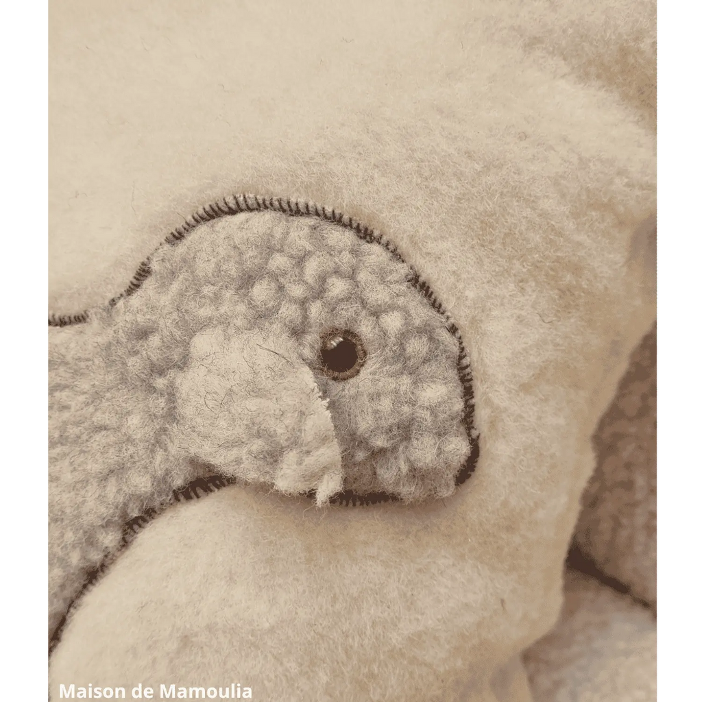 Coussin avec mouton - pure laine 40x40 cm - Maison de Mamoulia